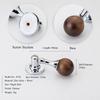 Marble Wood Drawer Knob Walnut Wardrobe Door Handle Luxury Cabinet Pull Handle  Furniture Hardware