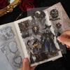 Книга наклеек в винтажном темном стиле Хэллоуина, готический декор для ручного учета, альбома для скрапбукинга