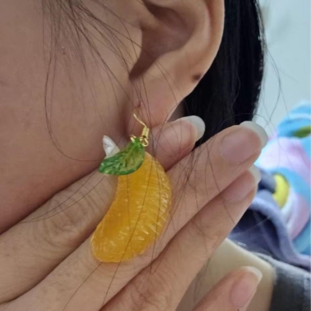 Имитация фруктов Фруктовые серьги-гвоздики Пирсинг Y2K Серьги ручной работы Пляж