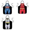 Women Kitchen Men Bib Aprons Comic Superhero Costume Apron Funny Gift