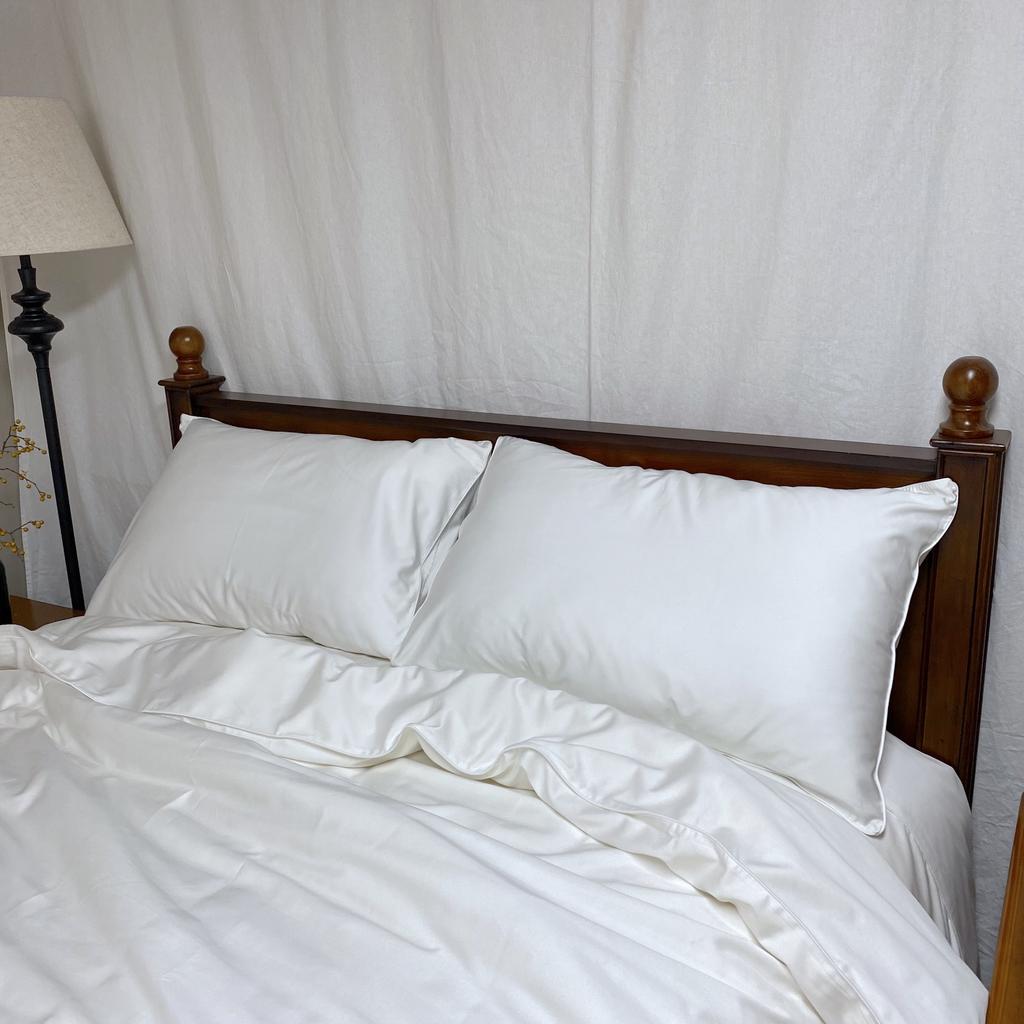 Super Low Price Sale for Home and Hotel Bamboo Cotton 400T Multiple Colors Pillow Case Pair Bedding Piping Pillowcase