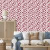 Hearts Wallpaper Red and White 50x1000
