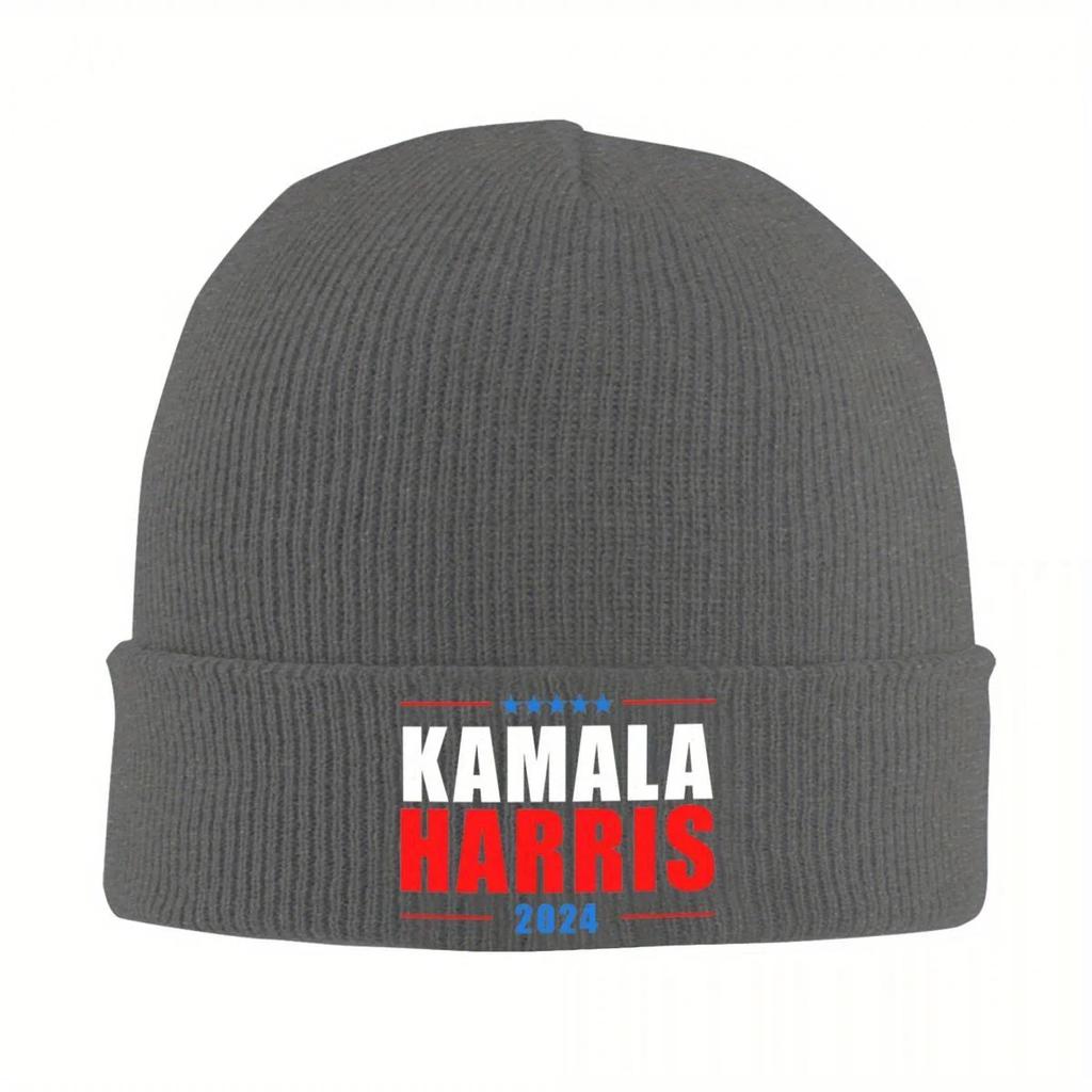 New Kamala Harris Madam President Knit Hat Beanies Autumn Winter Hat Warm Hip Hop Cap For Unisex Women