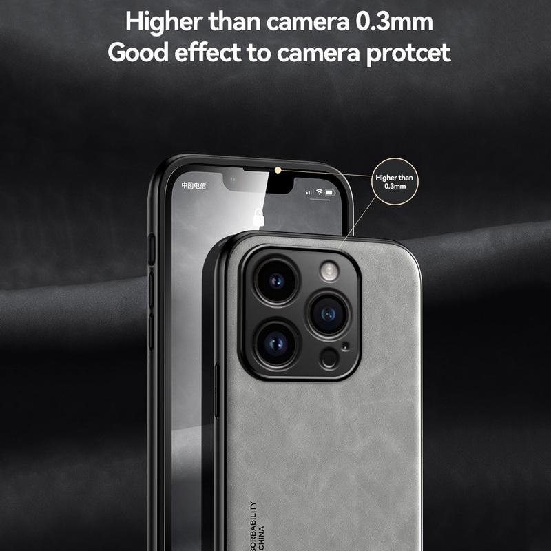 Luxury Magnetic Sheepskin Leather Case For iPhone 16 15 14 13 12 11 Pro Max XR XS X 8 7 Plus Shockproof Matte Soft Bumper Cover