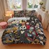 3pcs The Nightmare Before Christmas Theme Bedding Set, Including 1 Quilt Cover and 2 Pillow Shams, Without Filling, Soft and Comfortable Hom