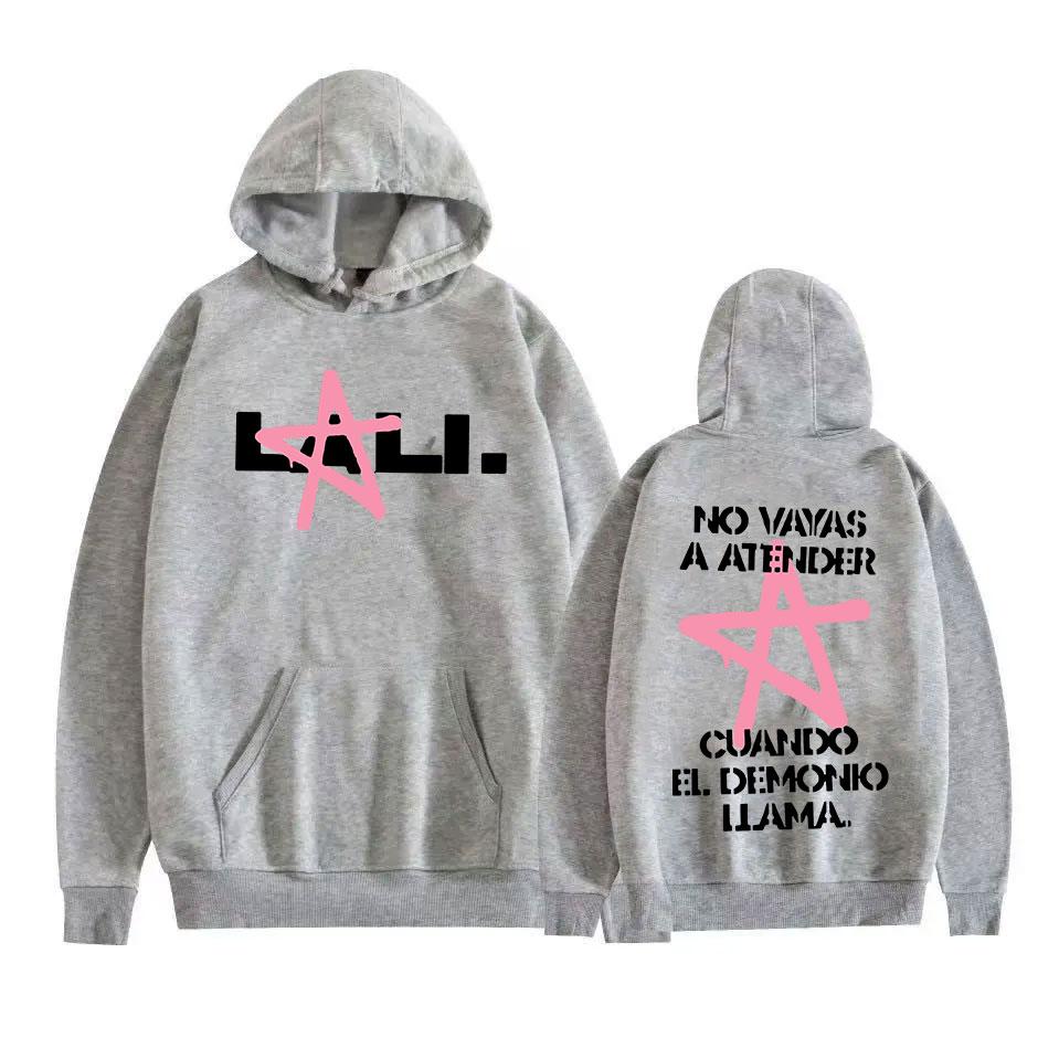 Певица Лали Эспозито Тур 2025 Худи с принтом букв Мужская Женская Одежда Эстетичный Свитшот с Длинным Рукавом Модные Оверсайз Худи