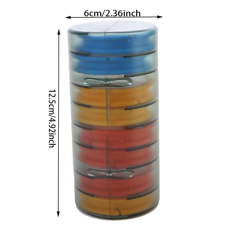 Creative Colorful Mainline Box Silicone Fishing Line Spools Mainline Box Double Rainbow Large Spools Box