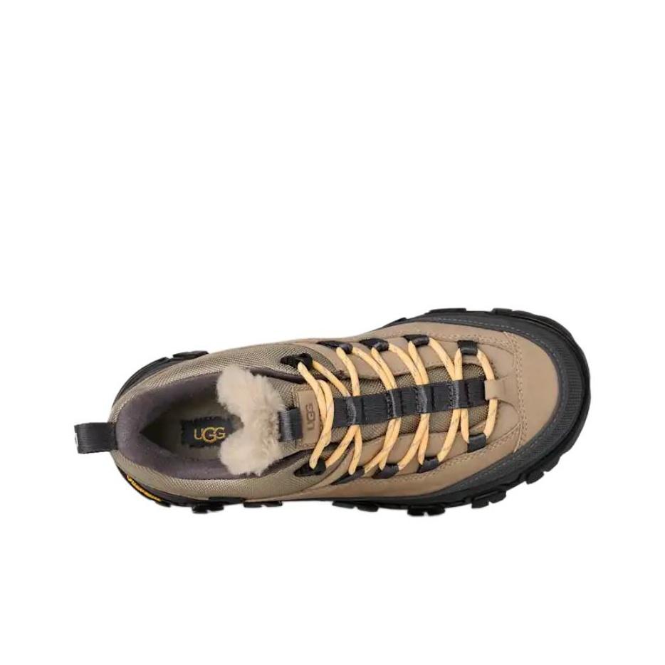 UGG Metrotrek Hiker Кожаные Минималистичные Удобные Прочные Водонепроницаемые Кроссовки с Низким Верхом для Пешего Туризма Женские Кроссовки для Пешего Туризма Серо-Галечный 1171434-CBBLG