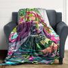 1Pc Moon Warrior Blanket For Couch Bed Plush Cozy Fuzzy Blanket Super Soft Warm Blankets For Fall And Winter 0918304