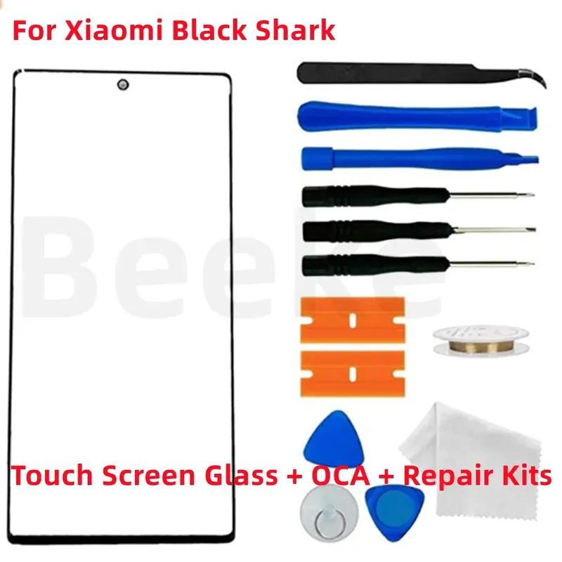 Внешнее сенсорное стекло + OCA для Xiaomi Black Shark 2 3 3S 4 4S 5 6 Pro 5RS Передняя панель-линза LCD дисплея + Комплекты для замены