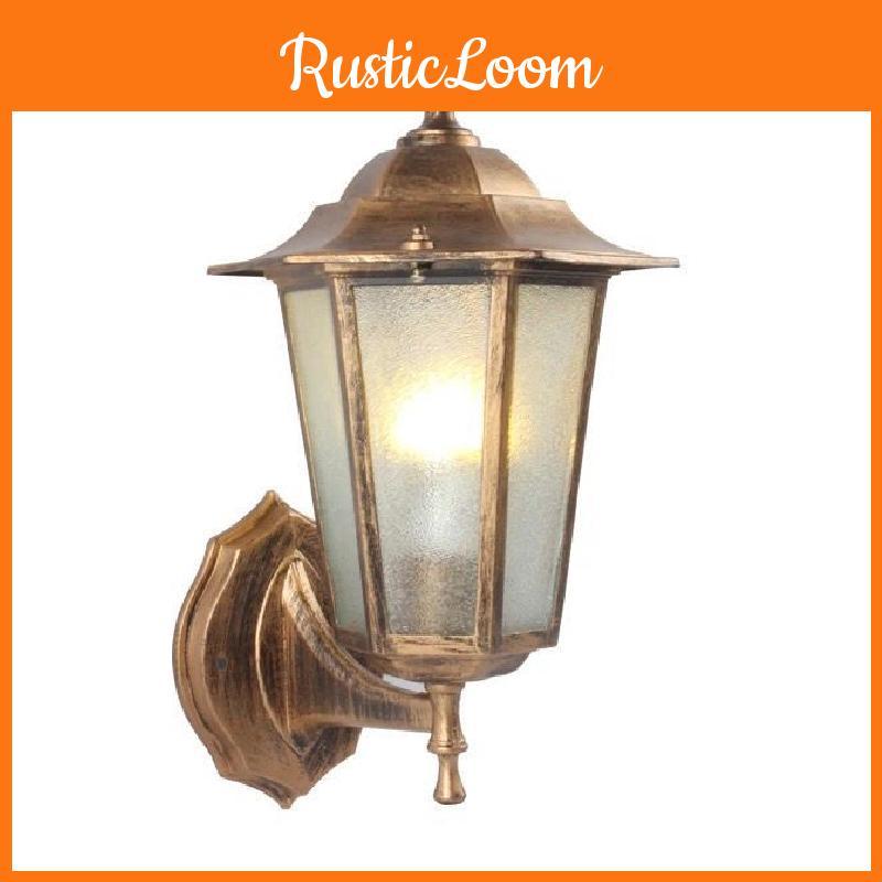 Лампа Настенная Шестигранная Уличные Светильники Садовые Светодиодные Фонари Водонепроницаемый Инструмент