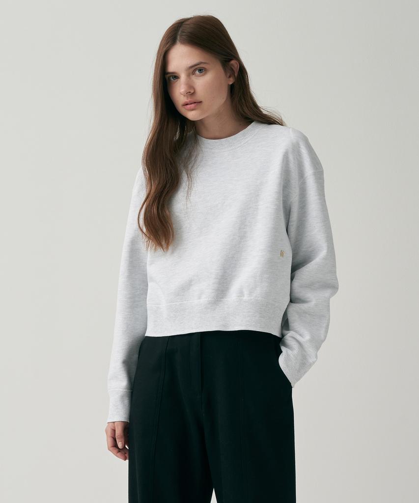 MOTT Crop Stitch Sweatshirt - Melange