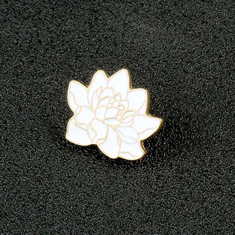 Buddhism Jewelry Accessories Lapel Pin Enamel Pin Lotus Flower Brooch Lapel Brooch Brooches Pin