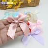 50PCS 85*85mm Pink Satin Ribbon Bows Decoration Bows Small Bowknot Gift Flower Wedding Bow For Craft Handwork DIY