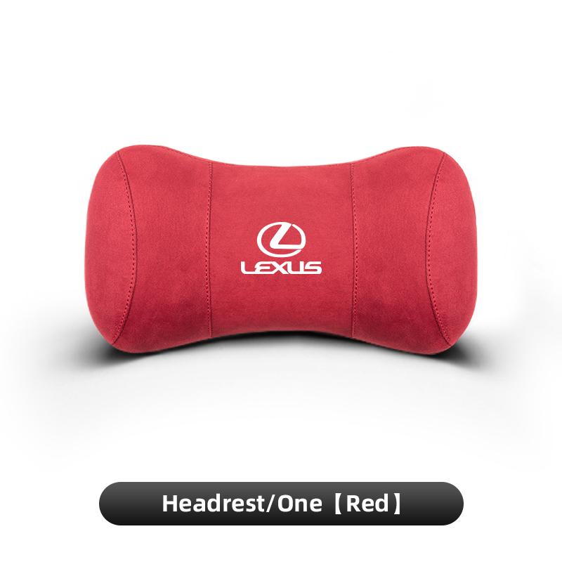 2026 Hot Interior Stickers Lexus Car Seat Suede Memory Cotton Neck Pillow Headrest For Lexus LS LC RZ RX330 IS250 Ct200h ES300h