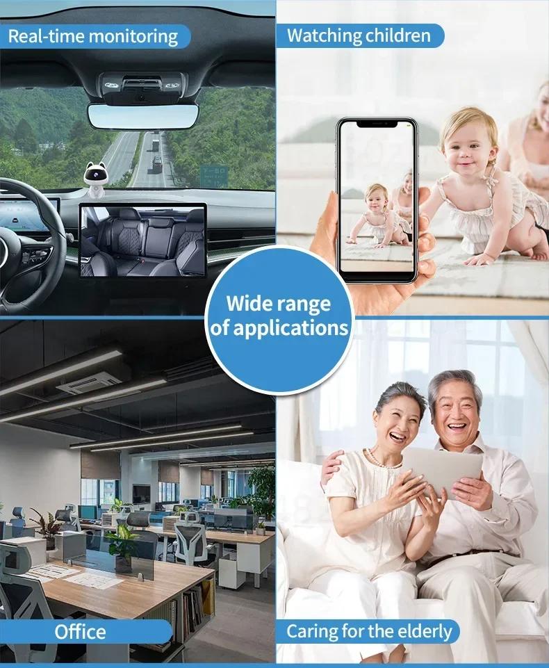 Lovely Mini HD Camera WIFI Voice Remote Video Calls Home Intelligent Monitoring Night Vision Surveillance Indoor Baby Monitor