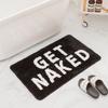 Creative Letters Bathroom Floor Mats Water-absorbent Non-slip Plush Mats Household Stain-resistant Imitation Cashmere Rugs