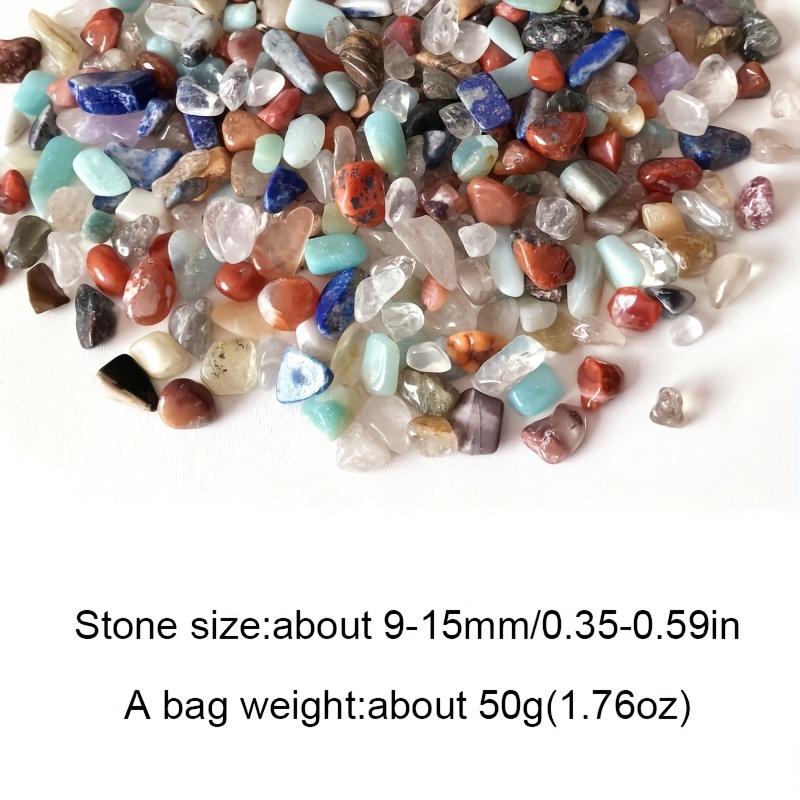 50 г/пакет Натуральные смешанные цветные дробленые камни - Идеально для украшения аквариума!