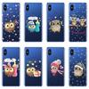 Soft Silicone Phone Case For Xiaomi Mi Mix 1 2 2S 3 Cute Owl Christmas Heart Love Back Cover For Xiaomi Mi Max Note 1 2 3 Case