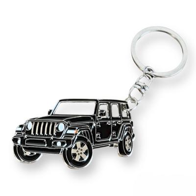 MO FACTORY Брелок для ключей Jeep Кольцо для ключей Wrangler JK JL Товары Jeep Аксессуары Wrangler Чехол для ключей, Черный