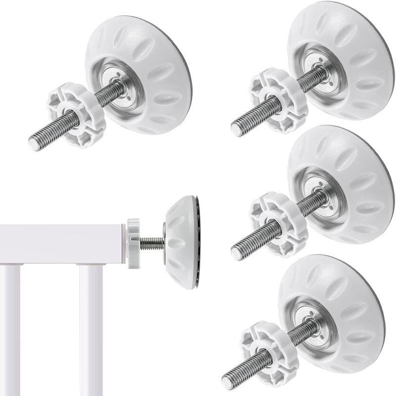 Детские ворота с резьбовыми шпиндельными стержнями, проходные ворота, настенные чашки, защитные защитные ворота, комплект винтовых болтов для безопасности детей, домашних животных, собак, лестничных ворот