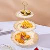 Luxury Three-tier Dim Sum Shelf Nordic Crown Cake Plate Stand Retro Cake Plate  Afternoon Tea