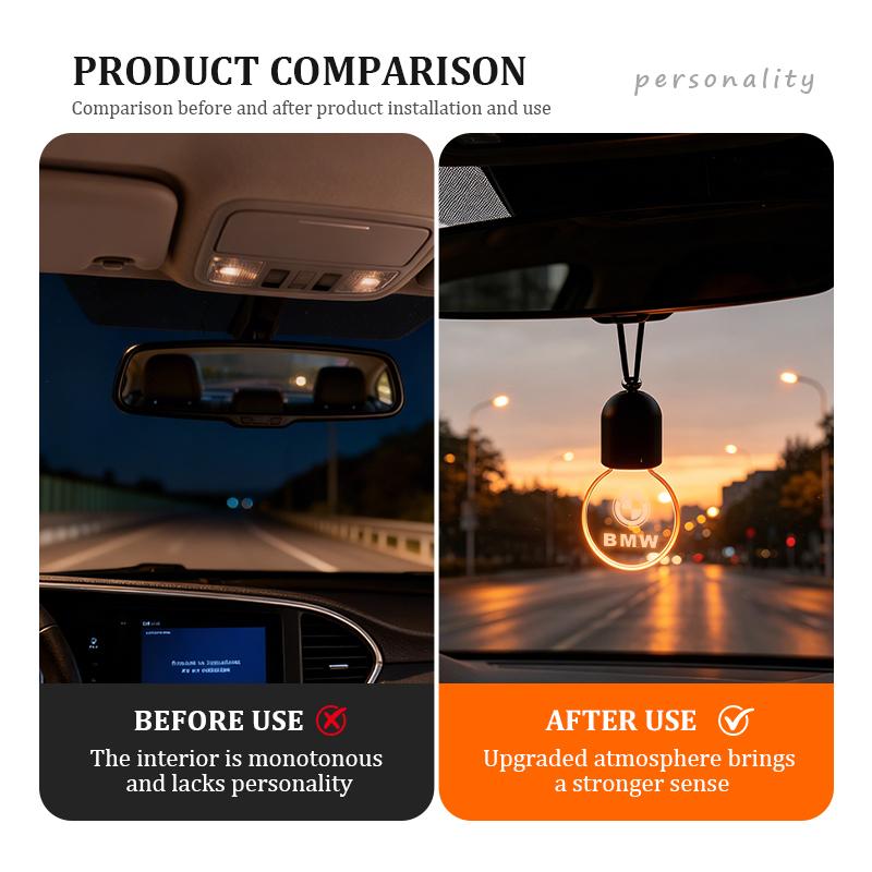 Car Luminous Acrylic Pendant Auto Hanging Decor Interior Accessories For BMW Performance X1 M3 M6 F01 F02 E34 E36 E60 F10 F20 X6 YF6