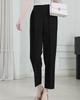 Sueeya Long Tapered Pants with Elastic Cropped and Stylish and Stylish Suit Pants for and Casual Commuting Women's Waist, Length, Slimming,