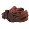 Ретро Градиентный Коричневый Хлопковый Шарф Плюс Женский Литературный Тонкий Большой Платок Летний Шейный Шелковый Шарф