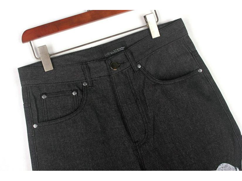 Джинсы мужские для уличных танцев в стиле хип-хоп: Модные, прямые, свободные, повседневные брюки для скейтбординга с вышитым черепом, доступны большие размеры.