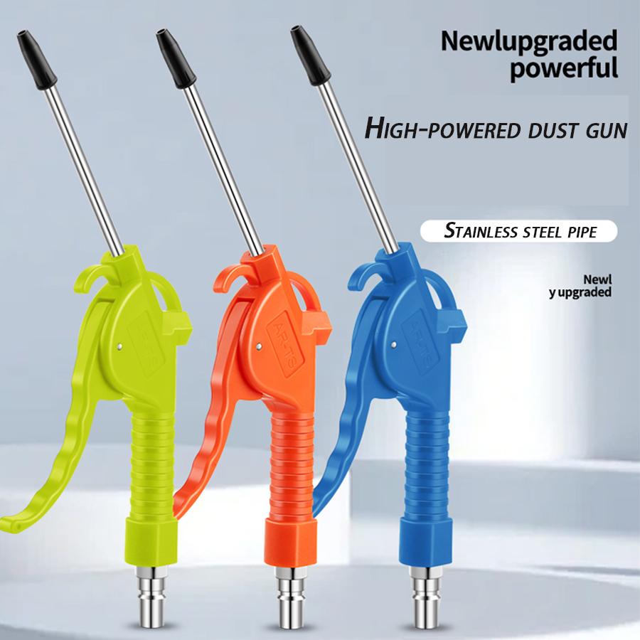 Пневмопистолет с удлиненной угловой насадкой 4" и 10,2", промышленный продувочный пистолет с большим радиусом действия, пневматический инструмент для очистки воздушного компрессора