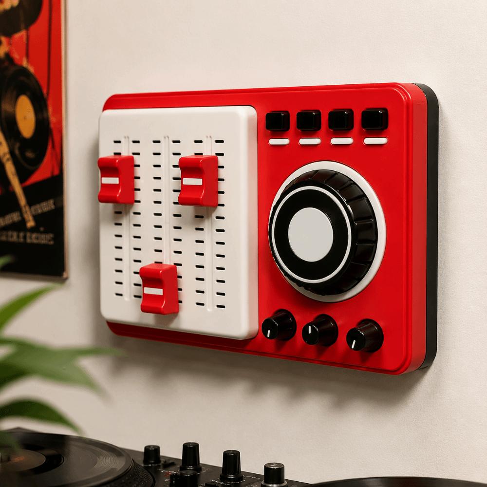 3 Switches Light Switch Guard Covers Vintage Mixing Console Shaped Switch Cover Children Bedroom
