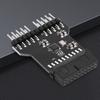 USB 3.0 19PIN на USB 2.0 9PIN Разветвитель для передней панели, устойчивый к износу, Карта-адаптер 1-в-2 для RGB-вентиляторов
