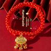 Dog New Year Red Rope Collar Chinese Style Red New Year Festive Bell Pendant Cat Adjustable Pet Collar