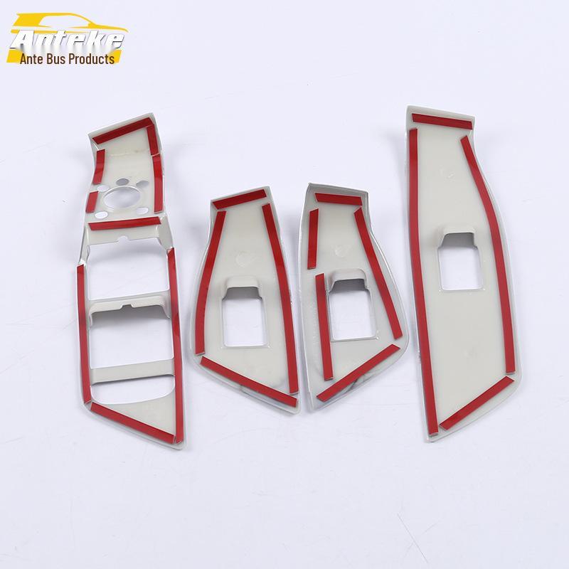 A4L Car Window Switch Frame: Fits 17-19 Models, Armrest Glass Lifter Sequin Sticker