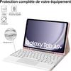 Samsung Galaxy Tab A9+ с чехлом-клавиатурой Bluetooth AZERTY, 11-дюймовый защитный чехол
