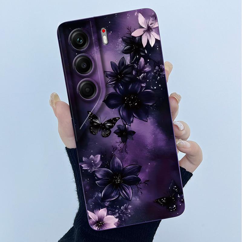 Чехол для телефона Tecno Camon 40 Pro 4G 5G 2025 Милый панда Сладкие девушки Кошки Силиконовый Мягкая задняя крышка Ультратонкий Защитный корпус