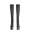 Romantic Tiger Lace Tied Ribbon Knee High Stockings (black)