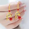 New Explosive Earrings Female Senior Sense Dolphin Earrings Long Senior Sense Temperament Ear Hook