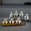 Stainless Steel Condiment Jar Set Light Luxury Spice Organizer Salt Storage Container  Countertop