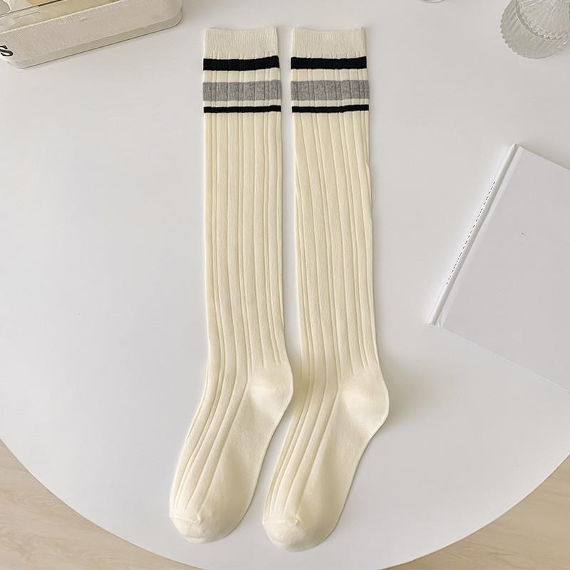 British Style Plaid Women Stockings Long Socks Japanese Style High School Students Thigh High Socks Girls Kawaii Cute Knee Socks