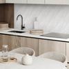 Self-Adhesive Vinyl Tiles Perfect for Modern Interiors Marble Pattern with Waves 20x20x20 cm