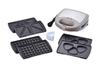 Wahei freiz Hot Sandwich Maker, 2-Slice, with Replacement Plate, for Waffles and Grilled Rice Balls, Ranou MJ-0644