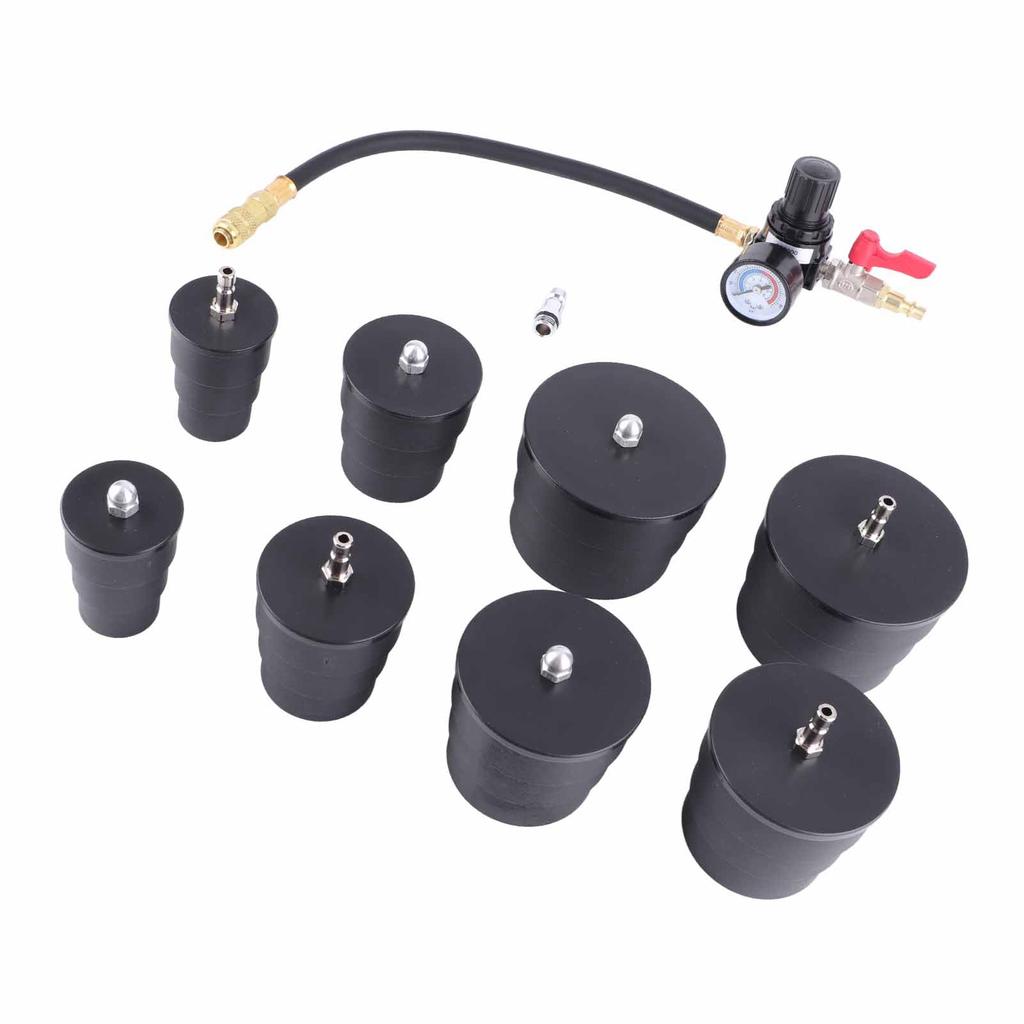 9 шт. Тестер утечки турбосистемы Комплект для проверки герметичности наддува турбокомпрессора с манометром