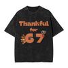 67 Six Seven 67 Meme Tshirt Summer  Vintage Tshirts Casual Trendy Cool Tshirt For Male Shortsleeved Loose Clothes
