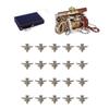 20PCS Zinc Alloy Wood Box Legs Small Size Storage Box Feet Hardware Wood Box Feet Legs  Wood Case