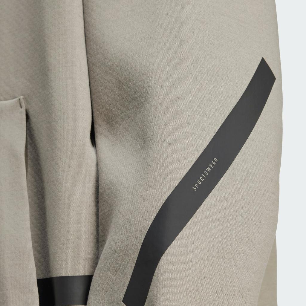 Adidas Толстовка с капюшоном Zne с логотипом бренда, двухсторонняя, трикотажная, удобная, для тренировок, мужские толстовки с капюшоном, коричневые JE3071