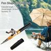 Портативная карманная телескопическая мини-ручка длиной 1,95 м в комплекте с удочкой и рыболовной катушкой