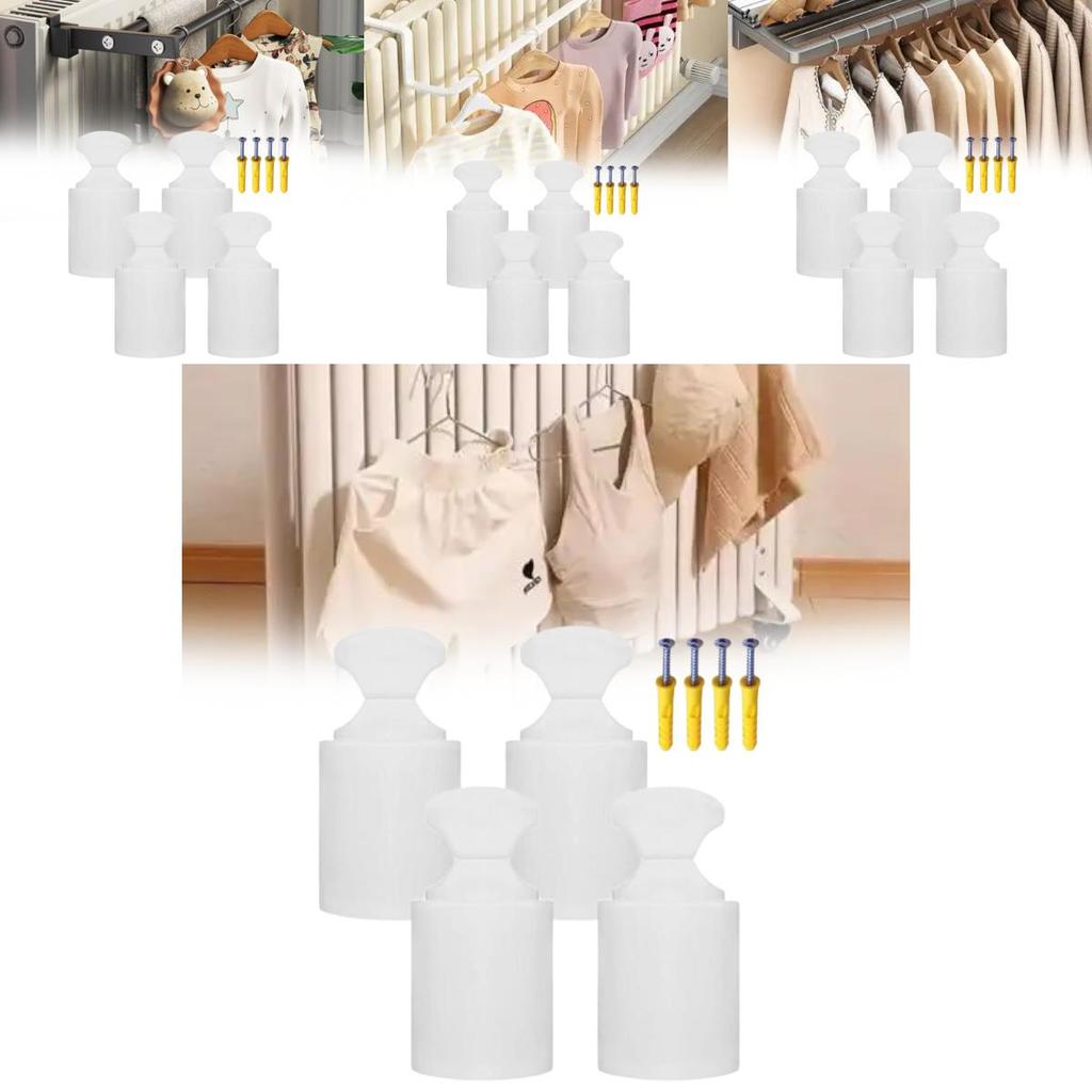 Универсальные крючки-кронштейны для радиатора в ванной с винтами для аксессуаров для крепления маленькой корзины