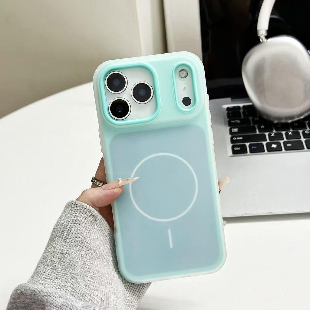 Candy Color 2-in-1 Magnetic iPhone 13/14 Case Compatible with 17P, Apple 16/15 PROMAX Phone, Anti-fall Protection